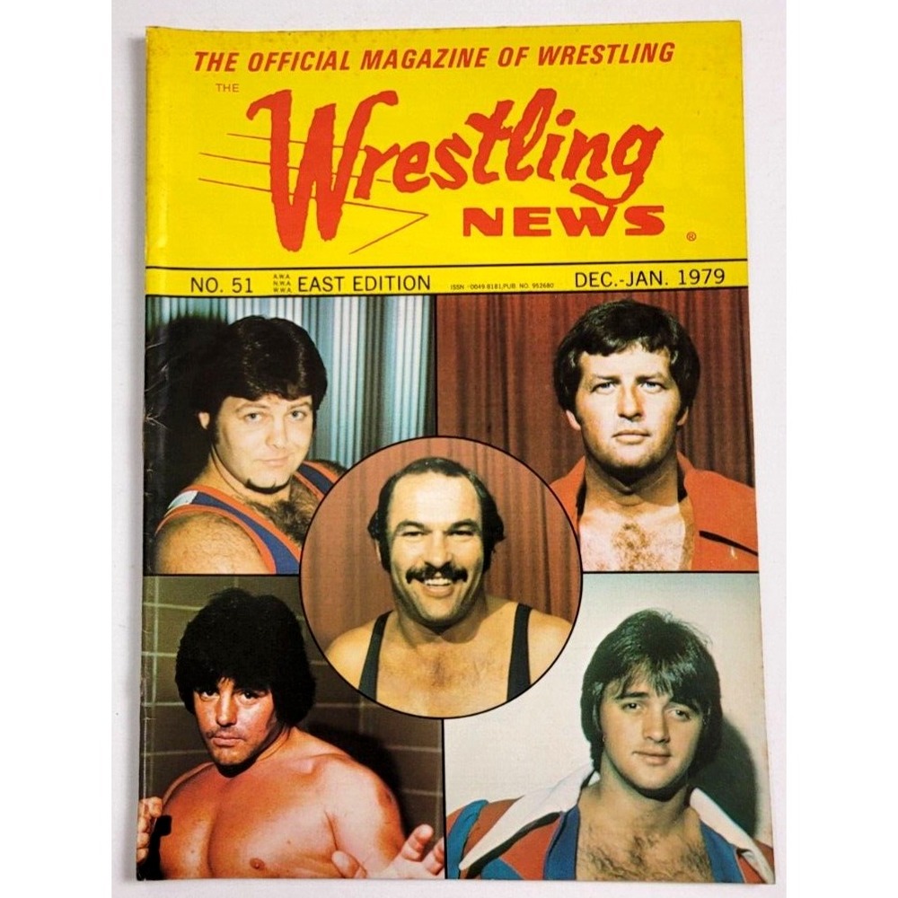 WRESTLING NEWS - DEC/JAN 1979 #51  - RIC FLAIR /RICKY STEAMBOAT PHOTO W MUSTACHE